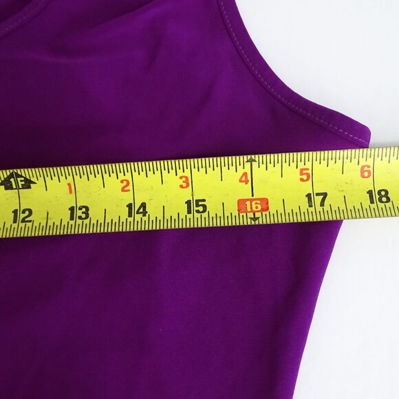 Symphony Sleeveless Purple Bodycon Sheath Dress Women Size L Laser Cut Back - Picture 6 of 8